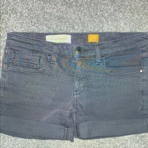 Dark Gray Denim Shorts